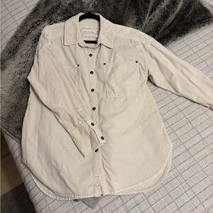 🐚🐚🐚Free People corduroy Baby Cord long sleeve button down top